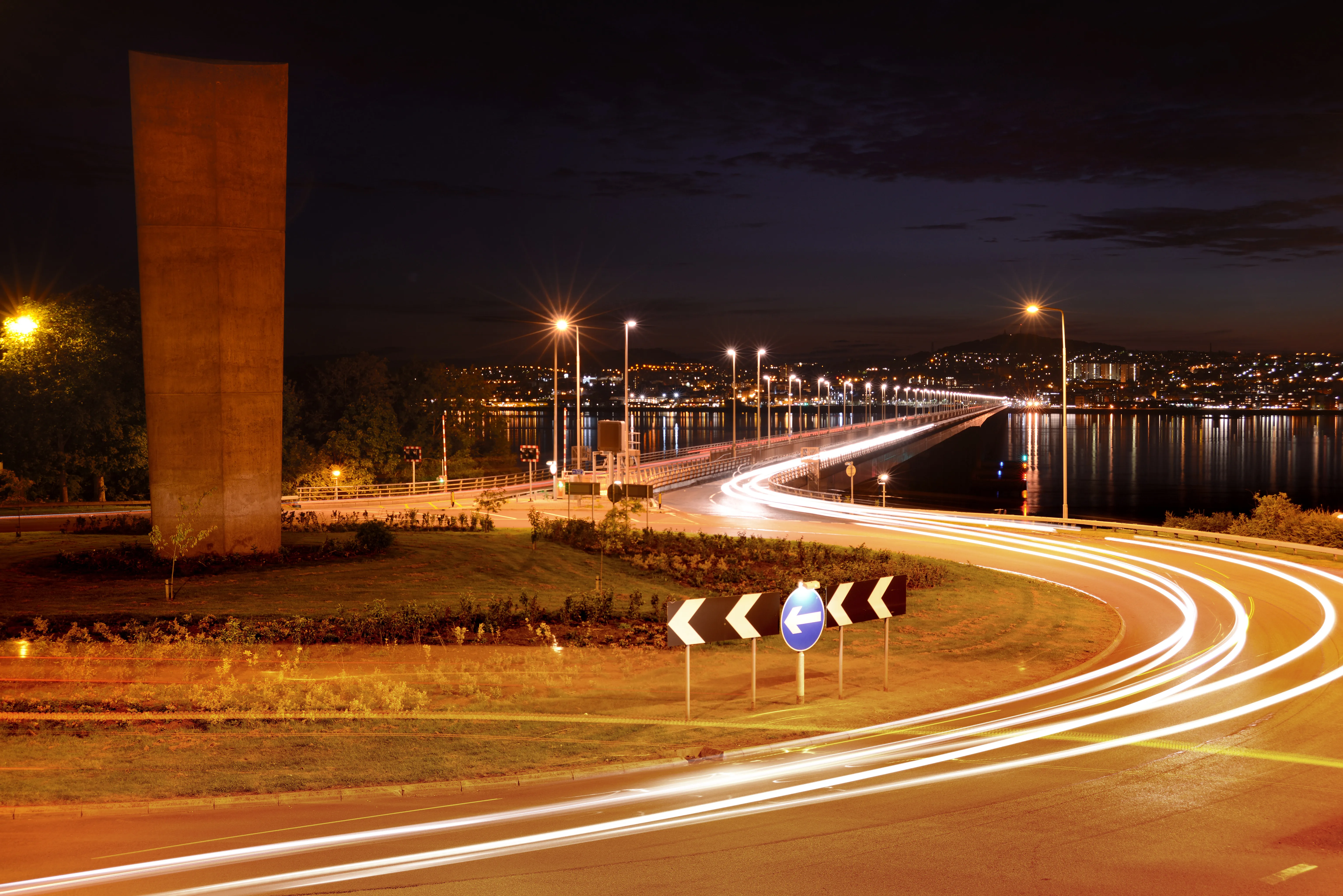 Tay Road Bridge Light Trails