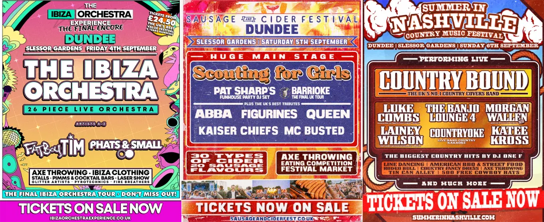 Collage of event posters